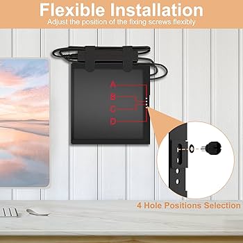 Varghesyla Mount for HP Mini PC Wall VESA and Under Desk